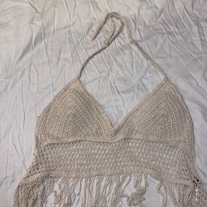 Knit swim top